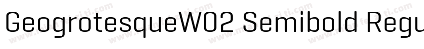 GeogrotesqueW02 Semibold Regular字体转换